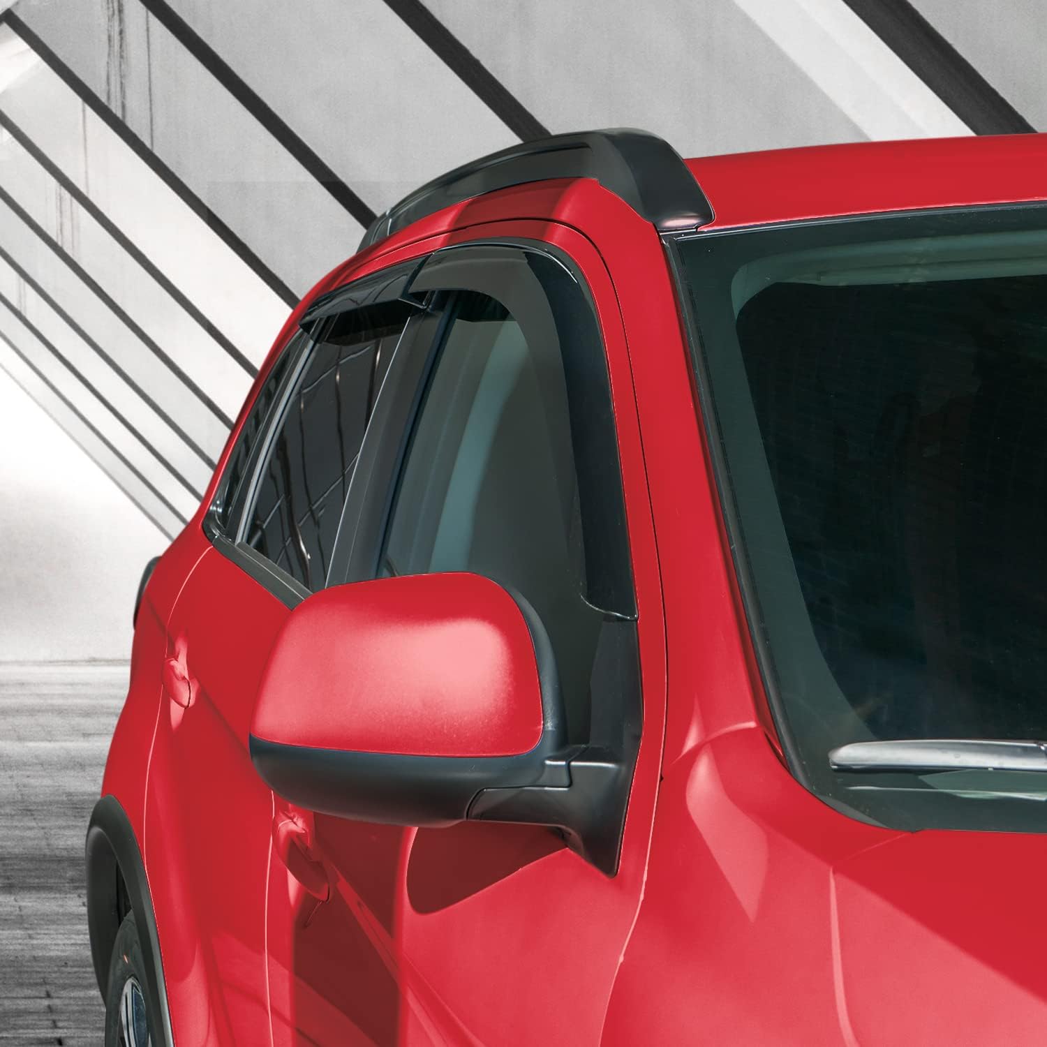 Voron Glass Tape-on Extra Durable Rain Guards for Mitsubishi Outlander Sport 2011-2026, Window Deflectors, Vent Window Visors, 4 Pieces - 120046