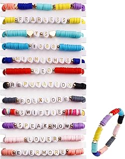 Taylor Friendship Bracelets Beaded Eras Tour Outfits Eras Tour Bracelet Eras Tour Accessories Lover Era Tour Outfit Taylor Concert Outfits Jewelry Gifts For Singer Fans 12 Pcs