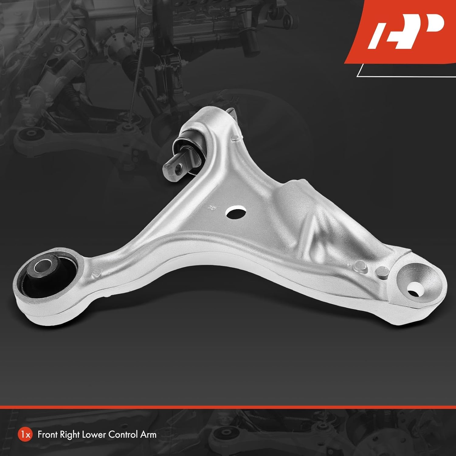 A-Premium Front Right Lower Control Arm, with Bushing, Compatible with Volvo V70 2001-2007, S60 2001-2007