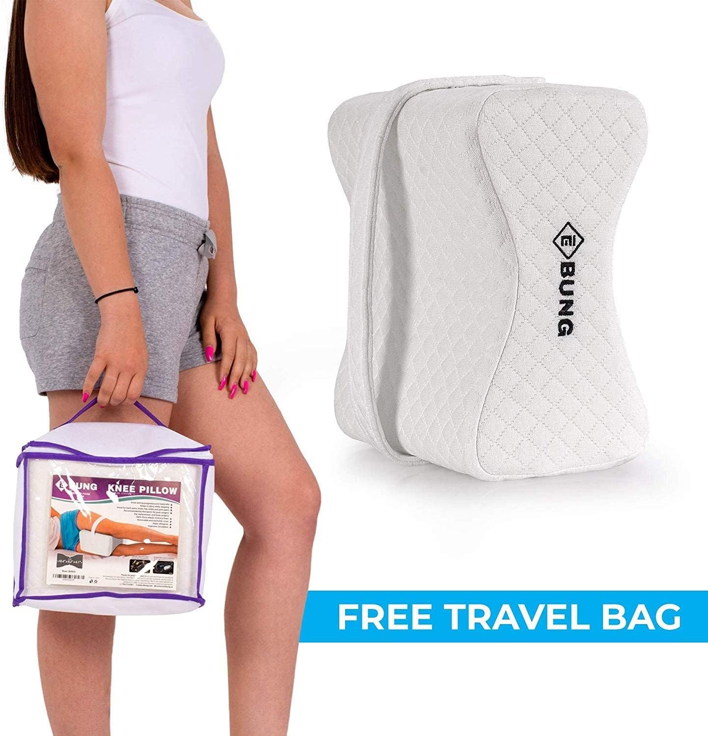Buy Knee Pillow with Adjustable and Removable Strap for Hip, Back, Leg, Knee Pain Relief Leg