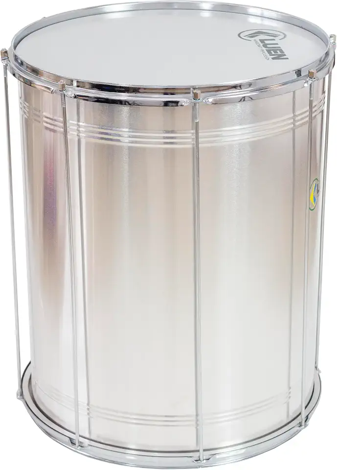 Surdo 60X16 Alum Nat Aro Chapa Crom Pele Leitosa 08 Afin - Brasil - Luen