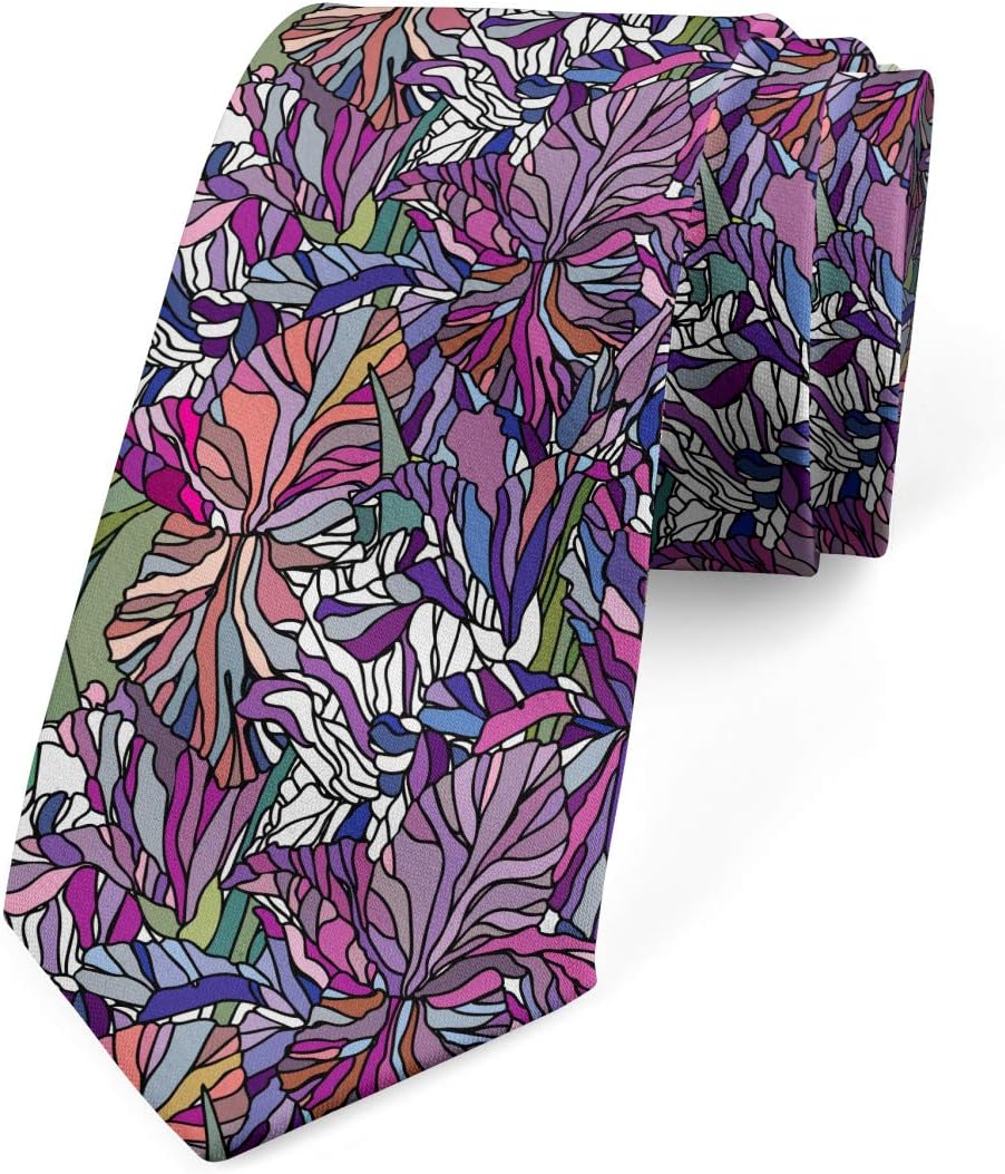 Ambesonne Multicolor Modern Men's Tie