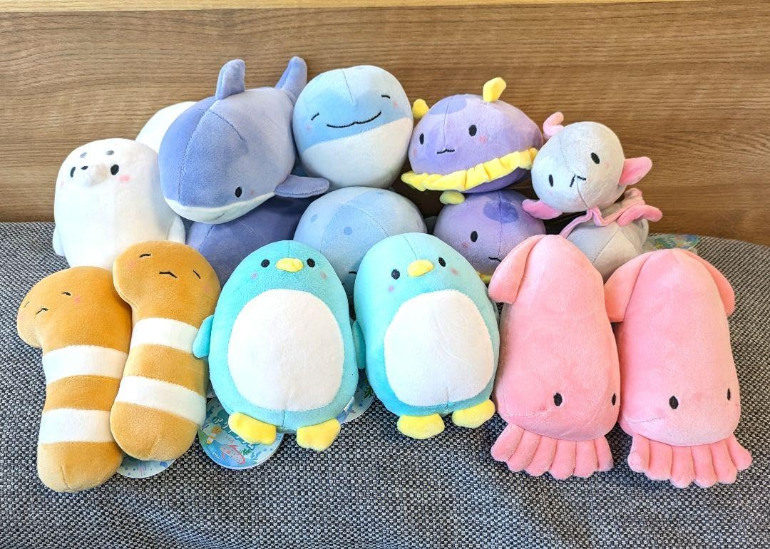 即日発送】8種コンプ×2セット／にぎって！アクアリウム ペンギン