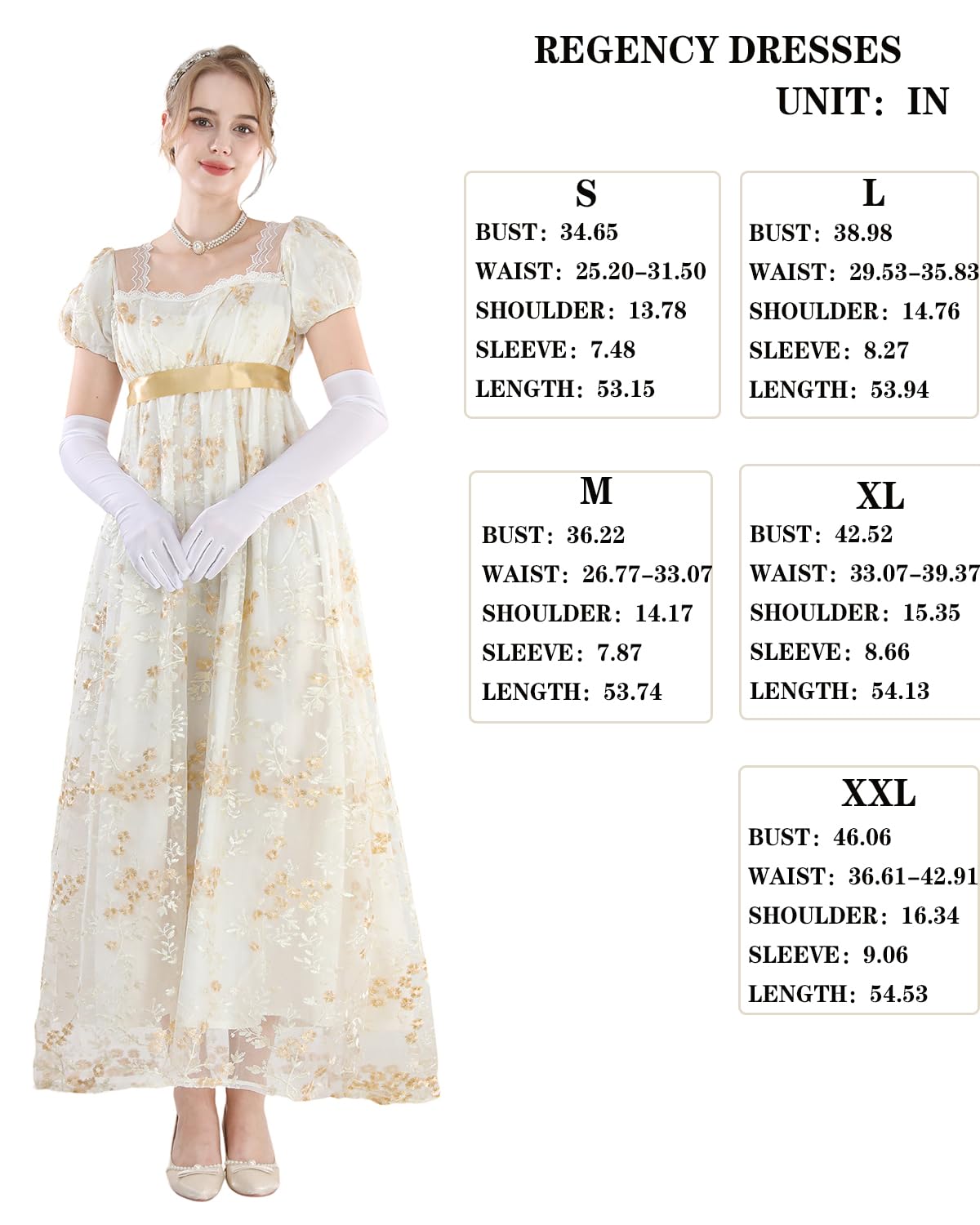LTAKK Vestidos Regency para mujer, mangas abombadas con faja, vestido largo floral, cintura imperio, vestido renacentista, elegante, maxi para bodas, galas, vestidos de fiesta de té para mujer