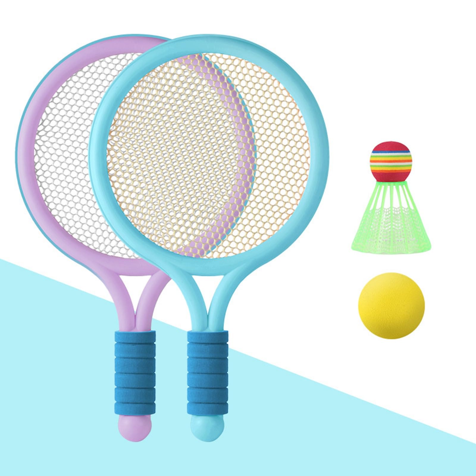 Raqueta de Tenis y Bádminton 2 en 1 para Niños - Juguete de Playa Infantil