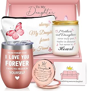 Daughter Birthday Gifts, Gifts for Daughter, Daughter Gifts from Mom Dad, Gifts for Daughter Adult, To My Daughter Gifts Basket Box for Daughter Birthday Christmas Thanksgiving Mother Day Valentines