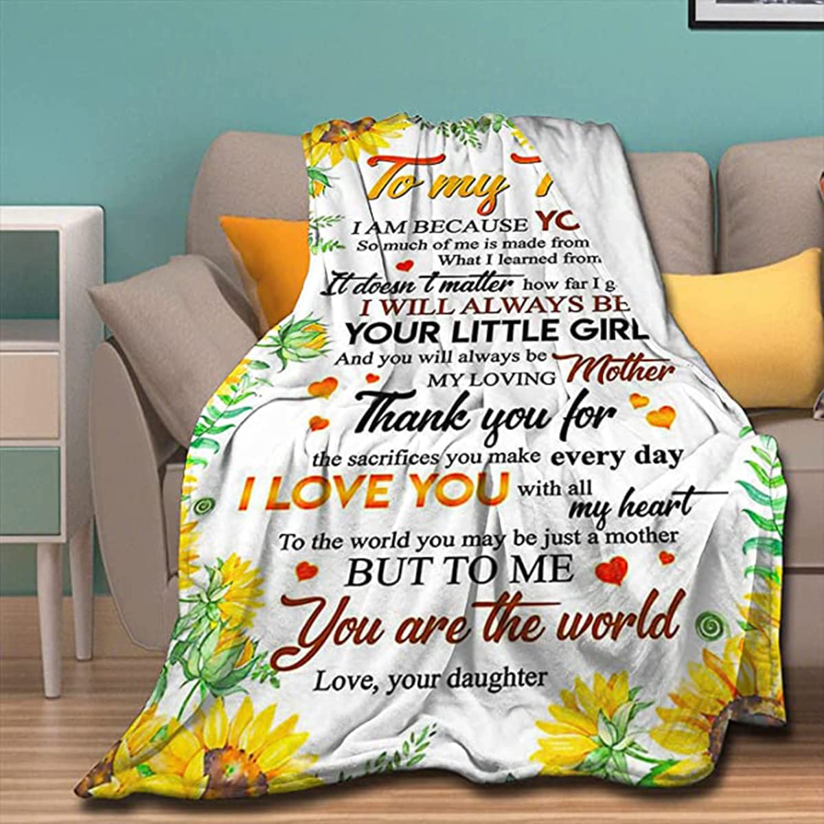 Coperta In Pile Di Flanella Con Lettera 'A Mio Figlio' – 150x200 Cm, Morbida, Regalo Dalla Mamma - 2