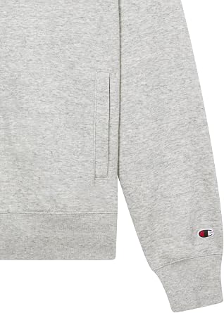 CHAMPION Men's Fleece tracksuit, set of full-zip sweater and straight hem joggers, front pockets and printed logo