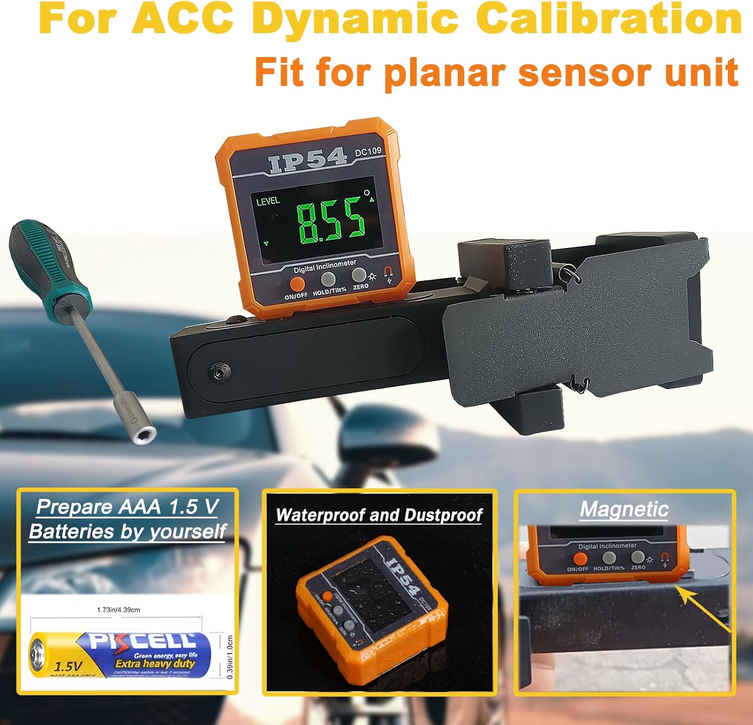 ADAS Calibration for Planar Sensor Unit Radar Angle Leveling Tool Acc Radar Sensor Positioning Tool-Professional Level Equipment Accurately Locate Radar Sensors