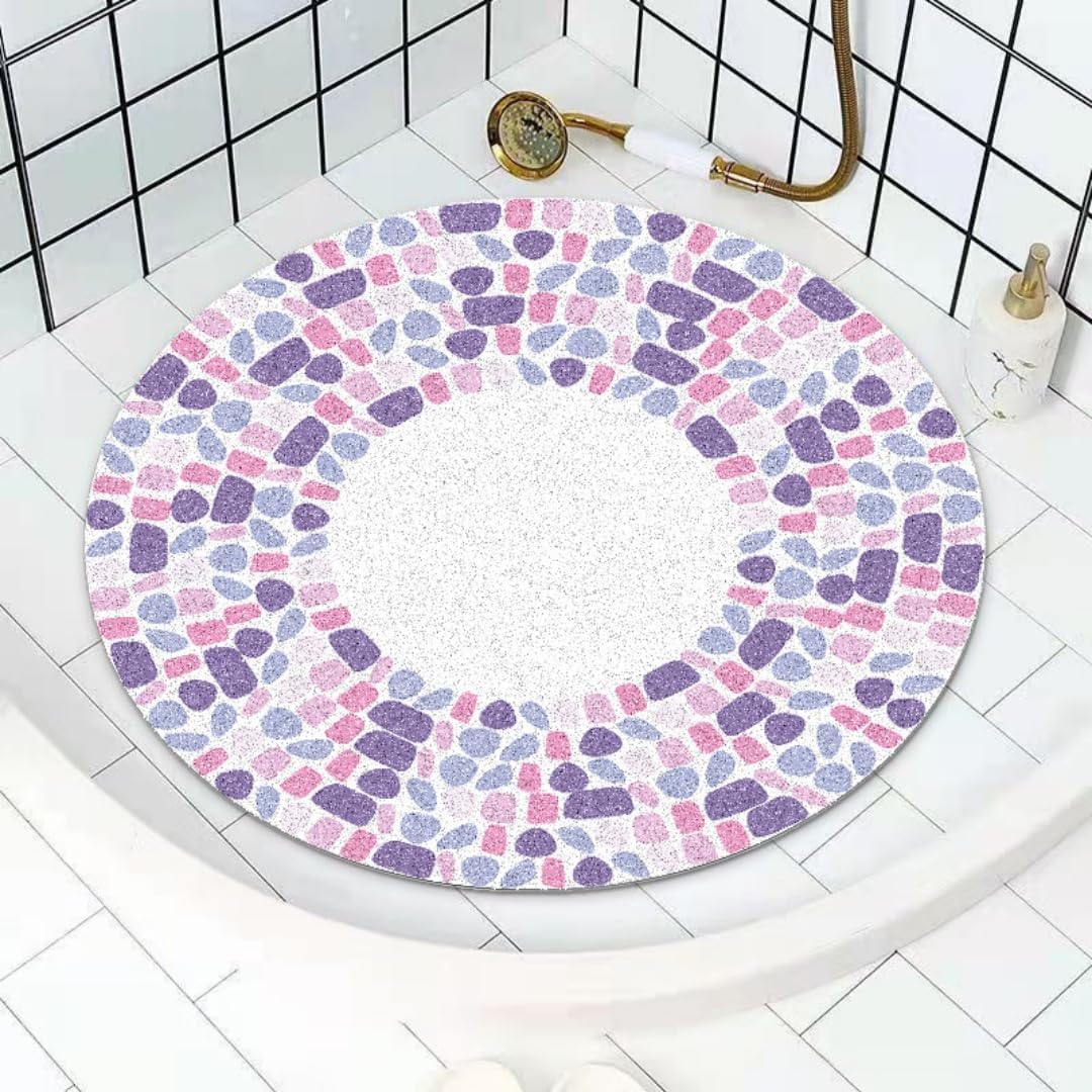 Alfombra Ducha – Efecto Teja y rápida(Purple,120cm)