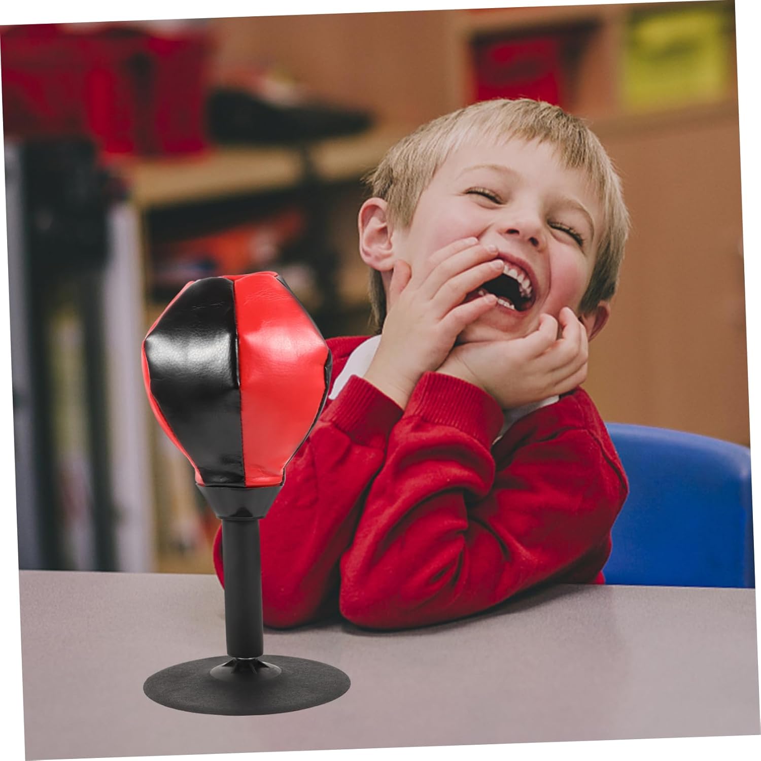 POPETPOP Desktop Punching Portable Decompression Training Tool for Use Hand-Eye Coordination and Fitness Secure Cup Design for Adults and Boys and Girls