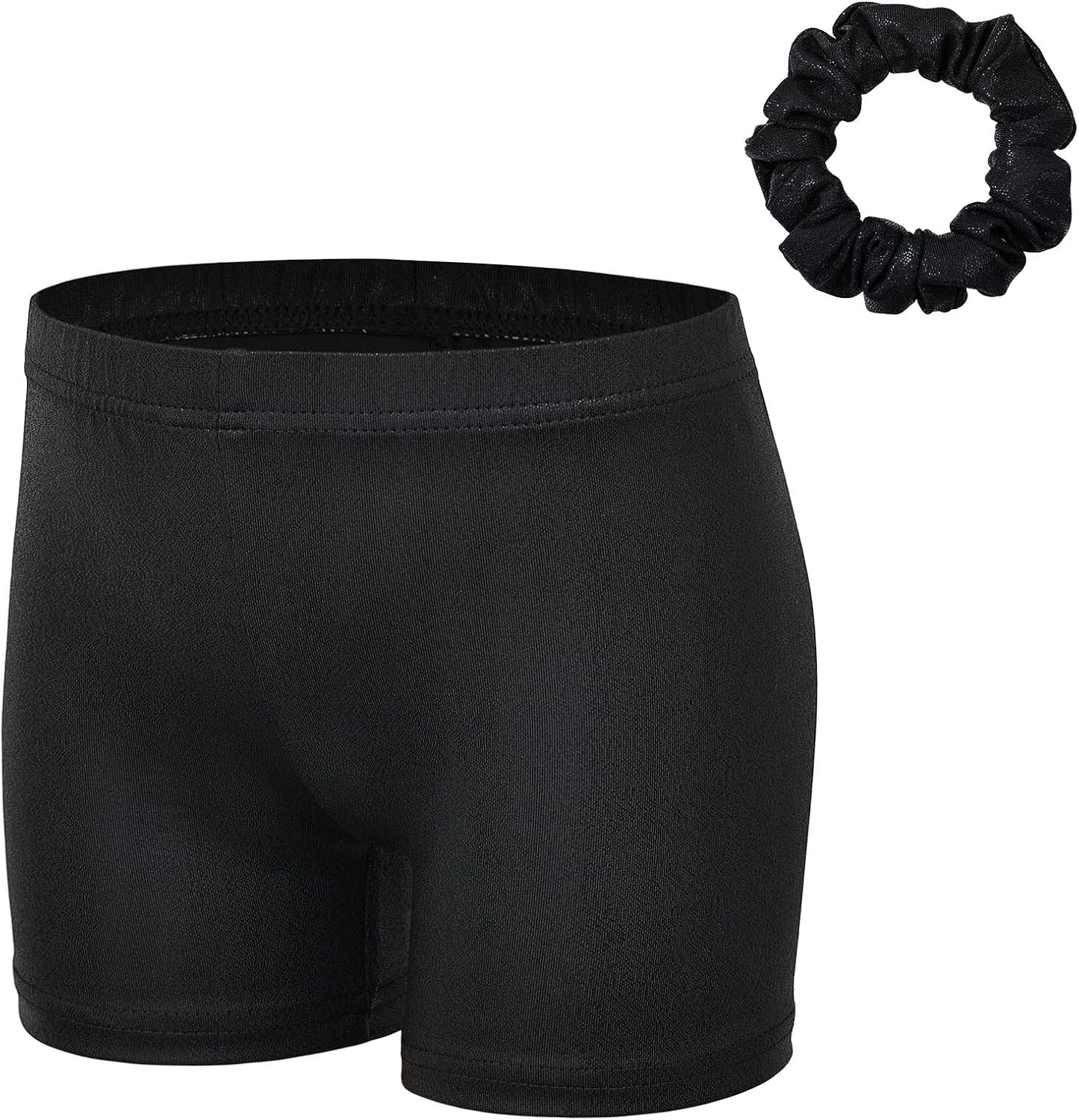 BAOHULU Gymnastics Leotard for Girls with Shorts Set 3/4 Sleeve Kids Shiny Practice Dancewear - Image 3