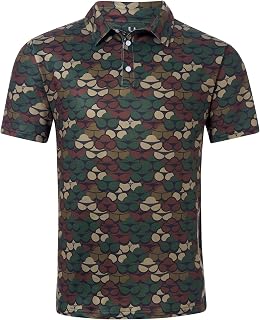 Golf Shirts for Men Dry Fit Polo Shirt Short Sleeve Moisture Wicking Golf Polos Performance Golf Tennis Shirt