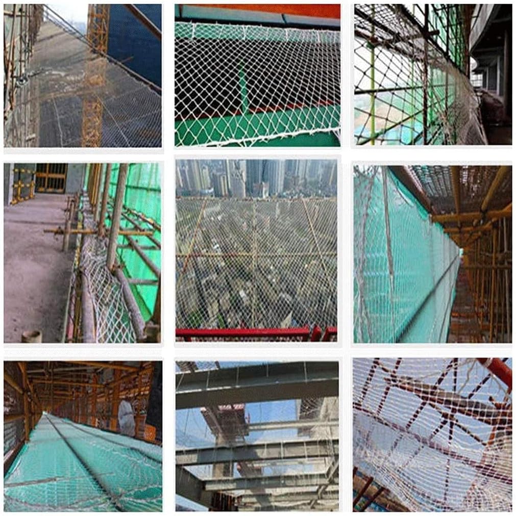 Garden Hammock Swing Safety Net, Kindergarten Decoration Net Fence Net Isolation Net, Child Safety Stairs Net White Protective Net, Stairs Shatter-Resistant Stadium Braided Rope ro