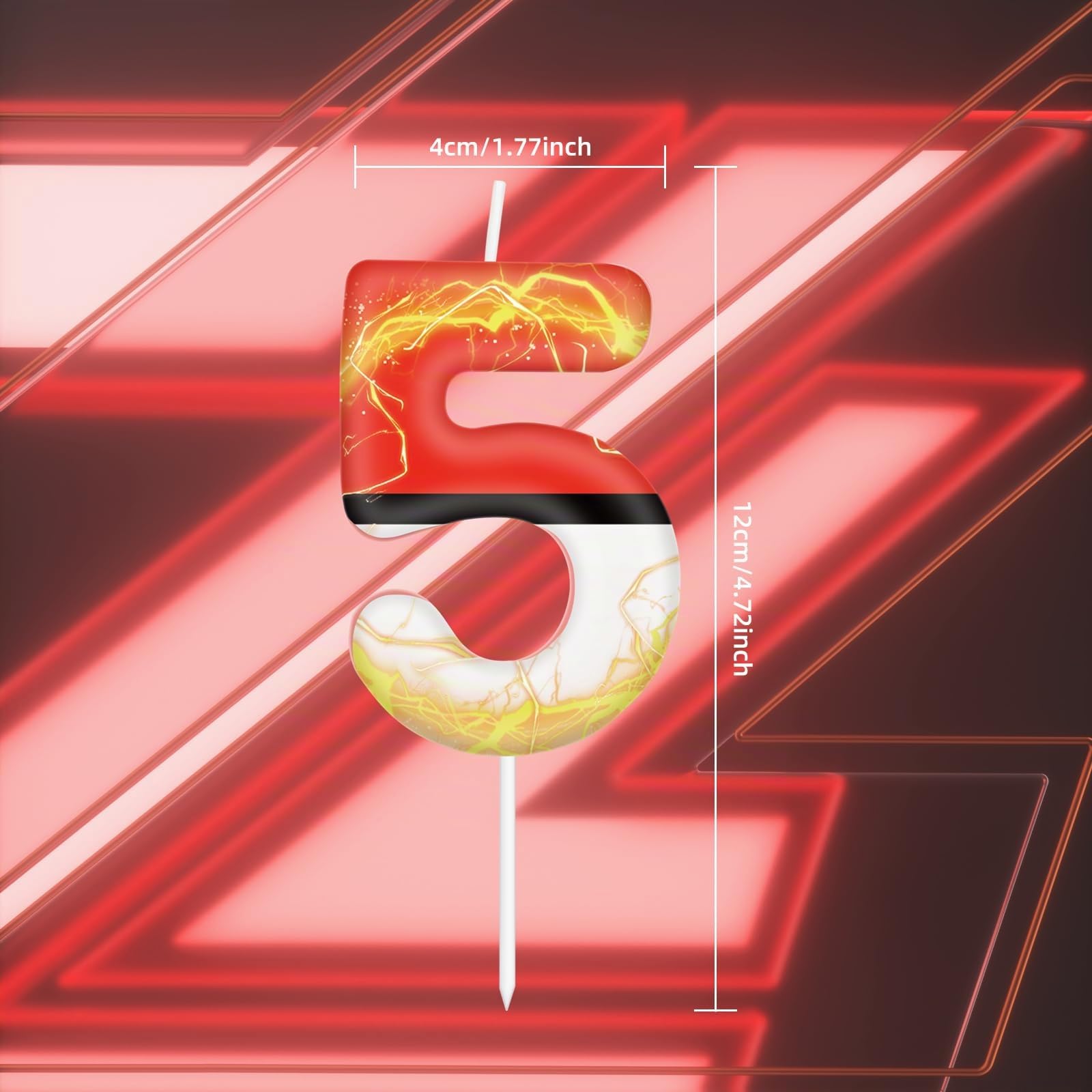 Bougie d'anniversaire dessin animé numéro 6 pour gâteau, décoration fête fille garçon, topper animé
