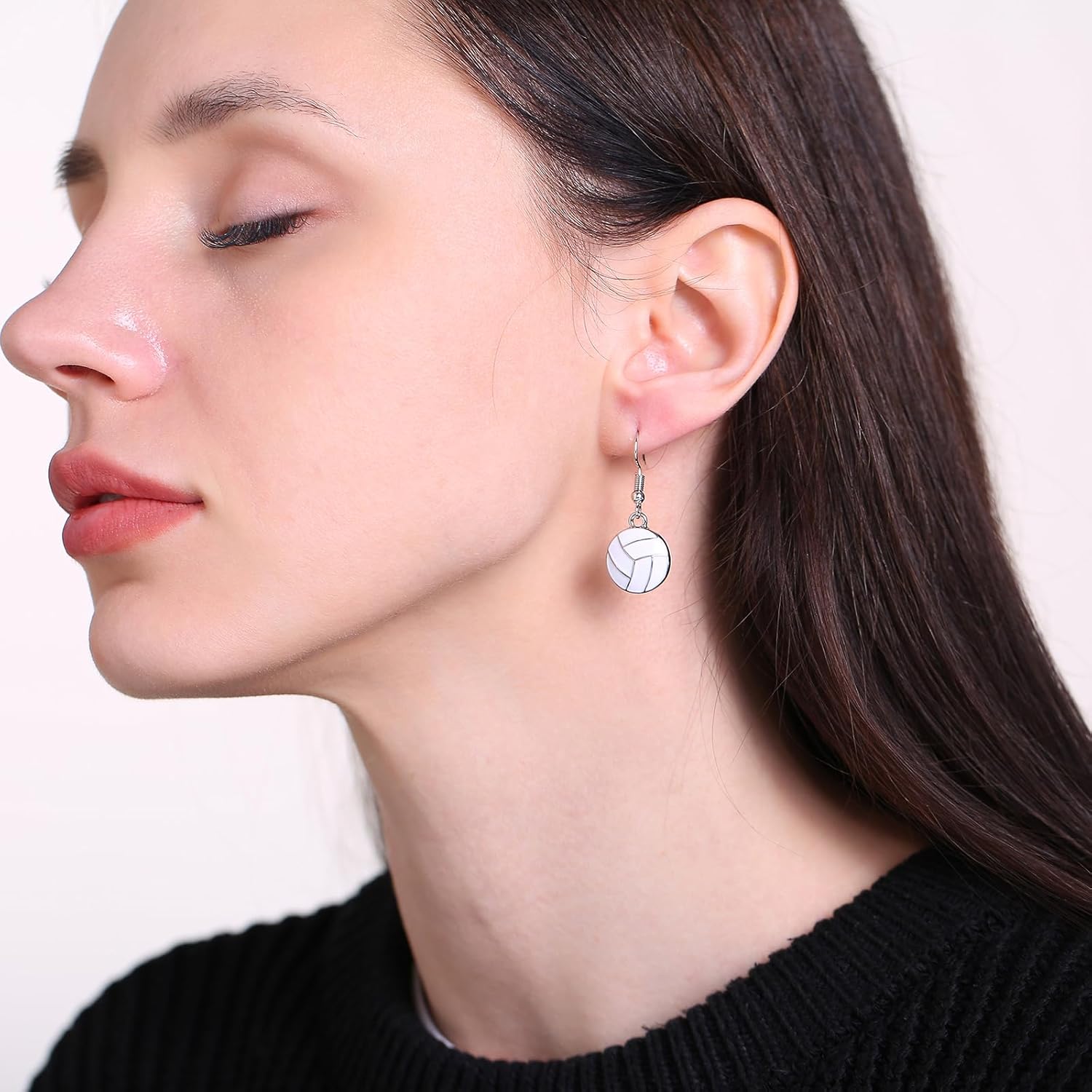 Sport Ball Dangle Earrings, Football, Basketball, Soccer, Volleyball, Baseball Earrings for Women Fans - Image 3