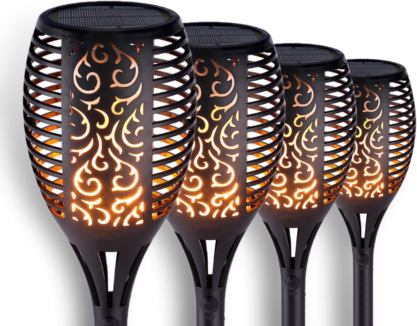 Super Deal Product Outdoor Solar Lights, Waterproof Solar Torch Light with Flickering Flames Outdoor Landscape Decoration Lighting Dusk to Dawn Solar Tiki Light for Patio Driveway (4 Packs) Flash Deals - 50% OFF Outdoor Solar Lights, Waterproof Solar Torch Light with Flickering Flames Outdoor Landscape Decoration Lighting Dusk to Dawn Solar Tiki Light for Patio Driveway (4 Packs)