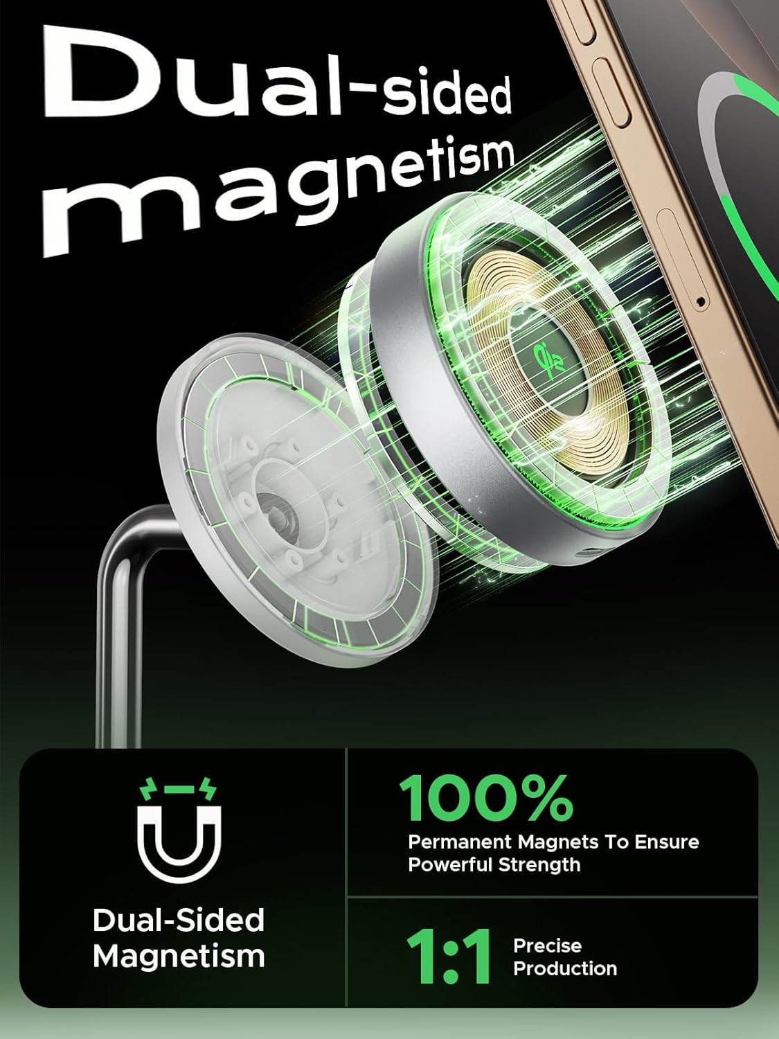 Dual-sided magnetism feature