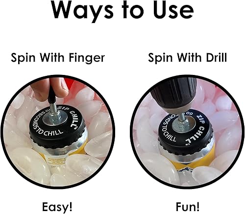 Miniatura 4 de ZipChill Enfriador instantáneo de bebidas, enfriador universal de latas para bebidas, enfría rápidamente latas de cerveza y refrescos en 60