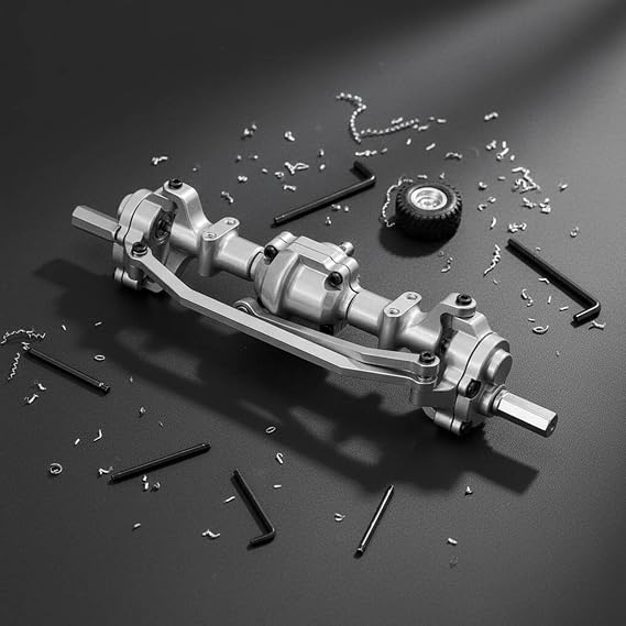 Milageto Front Axle Improved Traction for Rock Crawling, Titanium