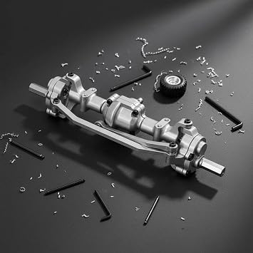 Milageto Front Axle Improved Traction for Rock Crawling, Titanium