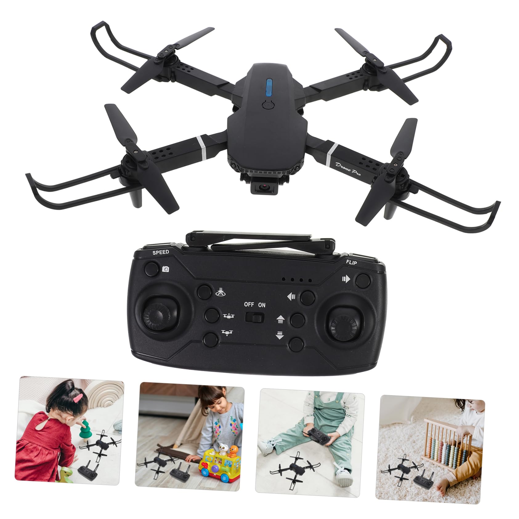 1 Dron z kamerą 1080p warkot Quadkopter inteligentny dron śledzący składany podwójny mini samolot Zabawka GPS