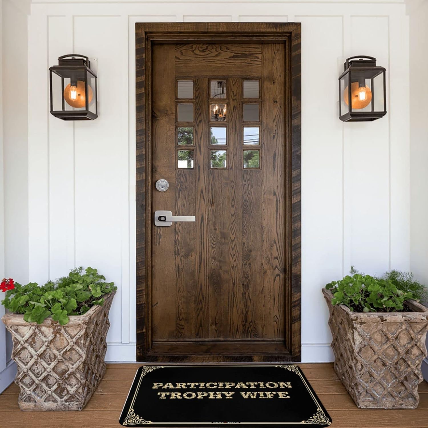 Farm Bath Mat Participation Trophy Wife Doormat Classroom Door Mat Outdoor Mats for Home Entrance(65X90CM)
