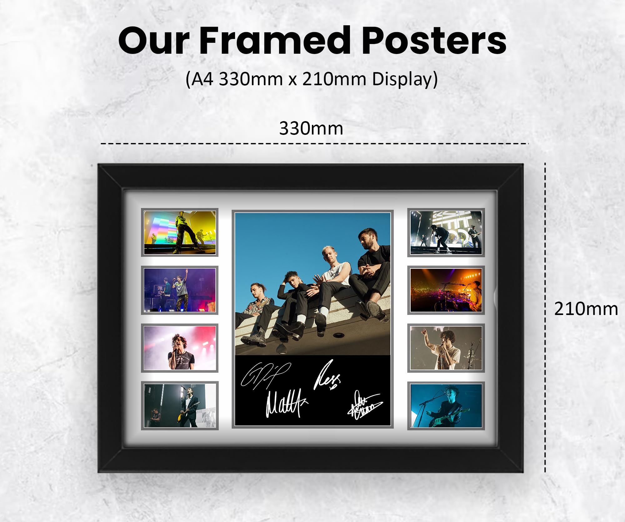 The 1975 Autographed Collage Poster Print, Wall Art for Fans of the Band Limited Edition, Fan Merchandise, Memorabilia - Image 2