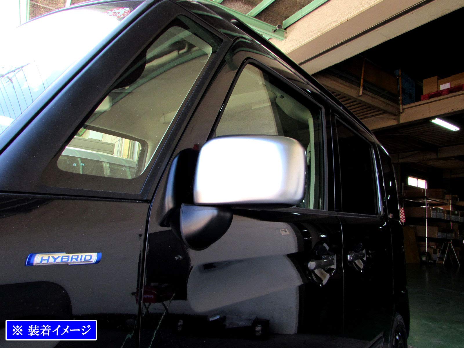 フレアワゴン[MM32S]カスタムXS ドアミラー(右ミラー)サイドミラー本体 ZVD緑