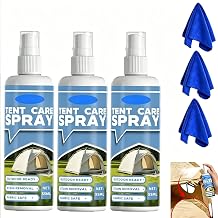 Outdoor Tent Waterproof Spray & Sealant Set, Multi-Purpose Water Repellent and Clear Flexible Adhesive for Awning, Patio Furniture, Shoes, Backpacks and Canvas Surfaces 3