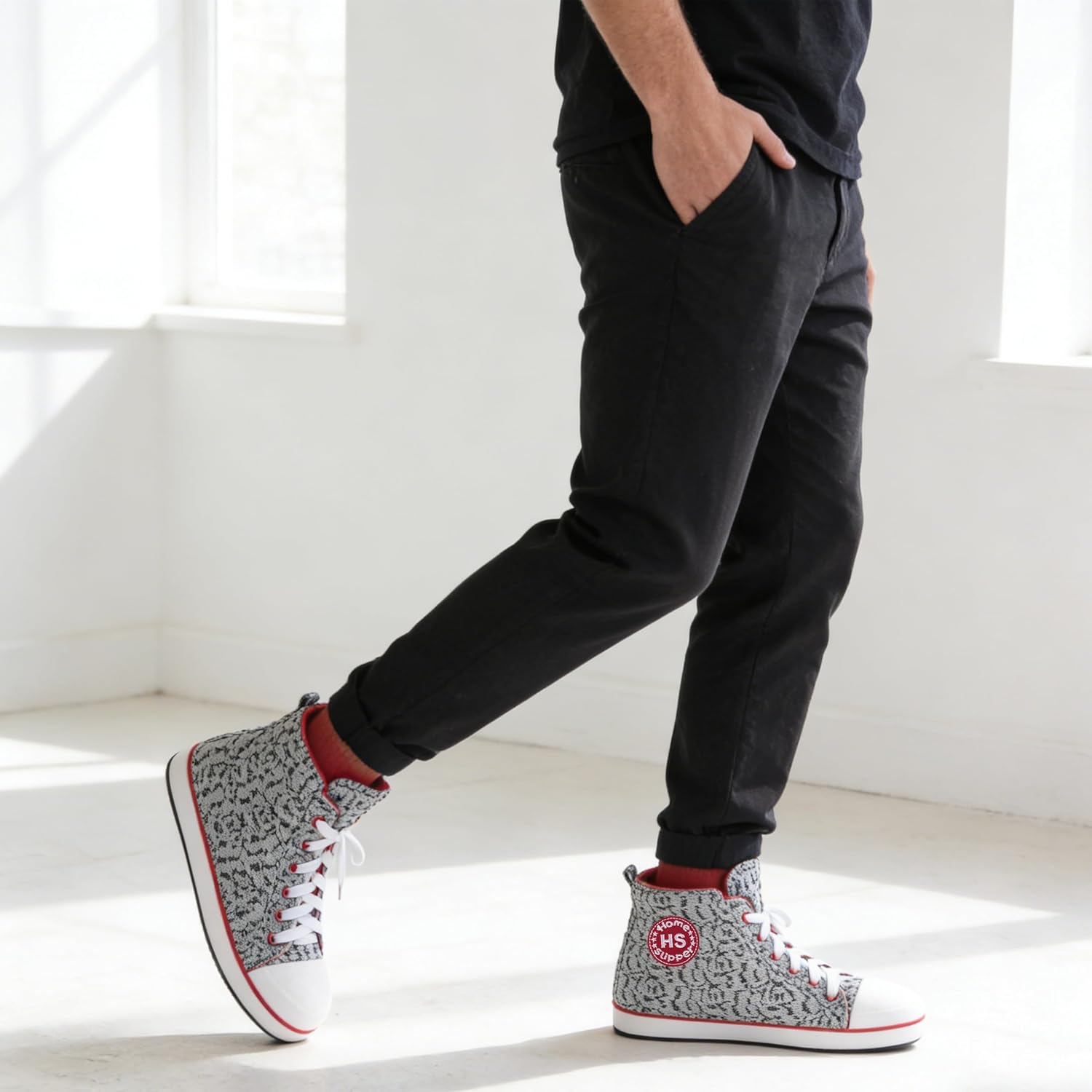 Home Slipper Men's Indoor House Sneakers Slippers, Fun Non-Slip Fashion Boots - Image 3