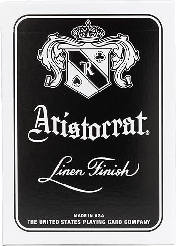 Miniatura 2 de Aristocrat Signature Series - Baraja de naipes de 1 baraja de cartas negras, fina triturada, edición especial