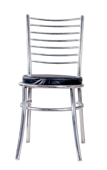 winifred Chair Hotel Restaurant Dining Chair with cushoined Black seat Pack of 1