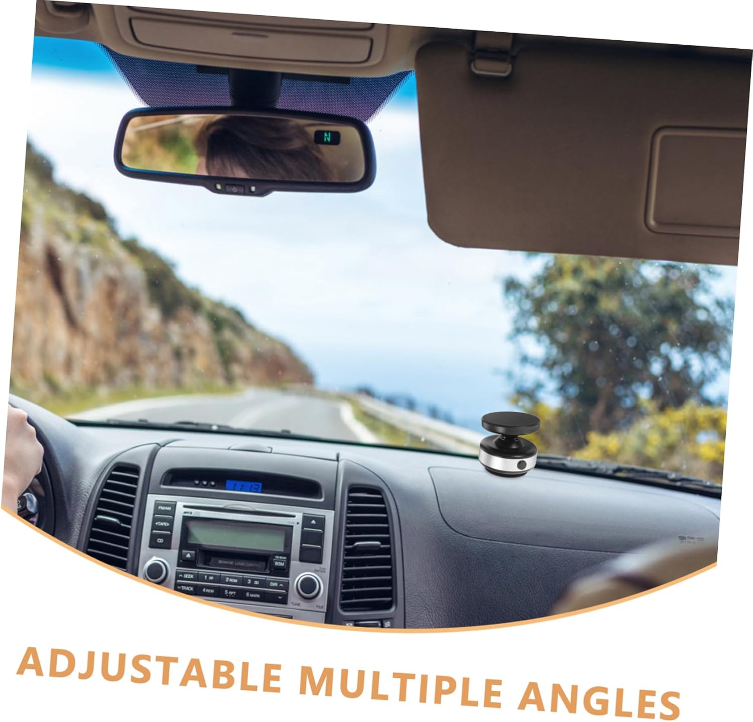 Ciieeo Magnetic Phone Holder for Car Dashboard Mount with Strong Suction Cup Foldable Design Adjustable Angles Compatible with Most Smartphones