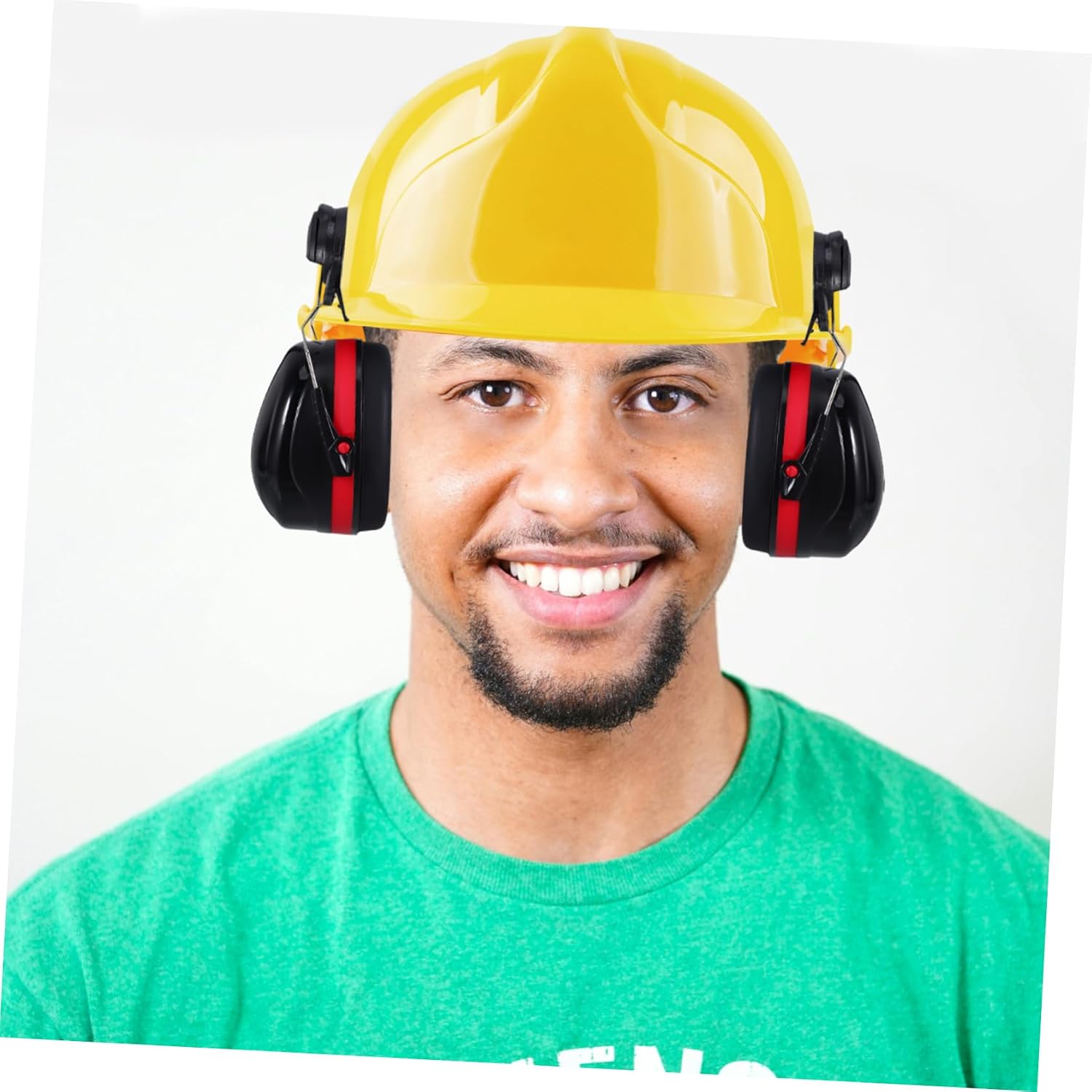 PRETYZOOM 1 Pair Industrial Noise Cancelling Earmuffs Safety Helmet Ear Protection Sound Reduction Ear Muffs for Construction Site