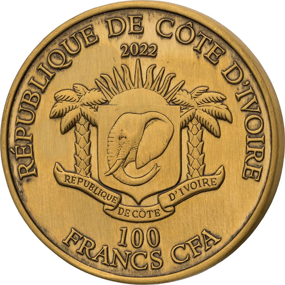 Buffalo Big Five 1 Oz Gold Coin 100 Francs Ivory Coast 2022 : Amazon.ca:  Toys & Games