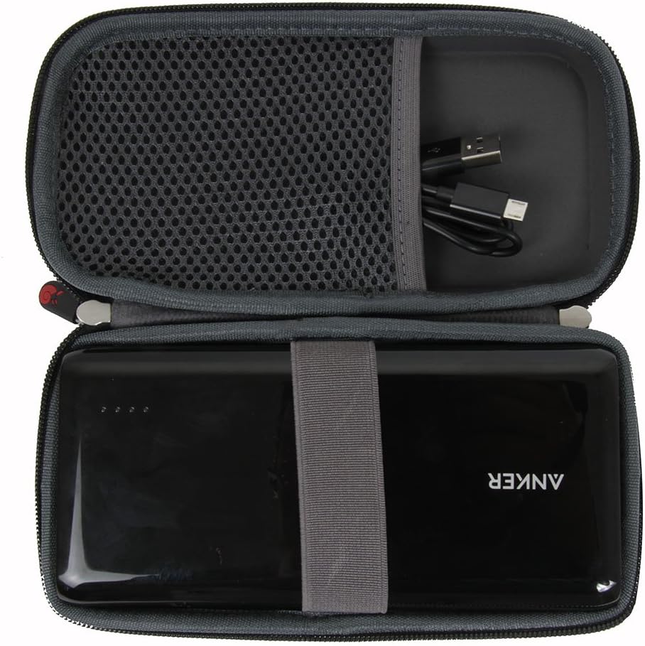 Hermitshell Travel EVA Protective Case Carrying Pouch Cover Bag for Sony PlayStation PS Vita PSV PSP Anker Most Compact Portable Charger 1st 2nd Gen E6 E7 E5 E4 PowerCore 20100