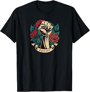 Leftist Democratic Socialist Liberal Political Resist T-Shirt