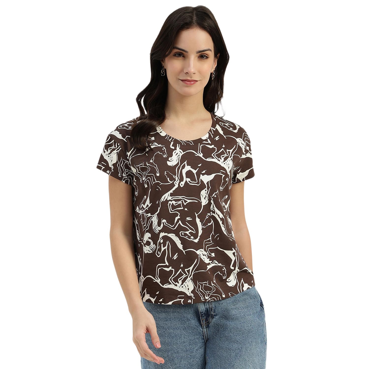 united colors of benetton Round Neck Printed T-Shirt-picture-11