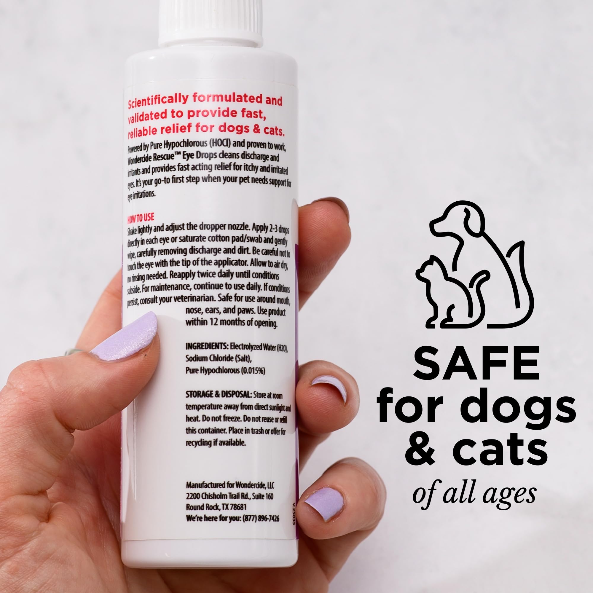 Wondercide Rescue - Eye Drops and Wash for Dogs and Cats - 4 oz — Amazon image 2