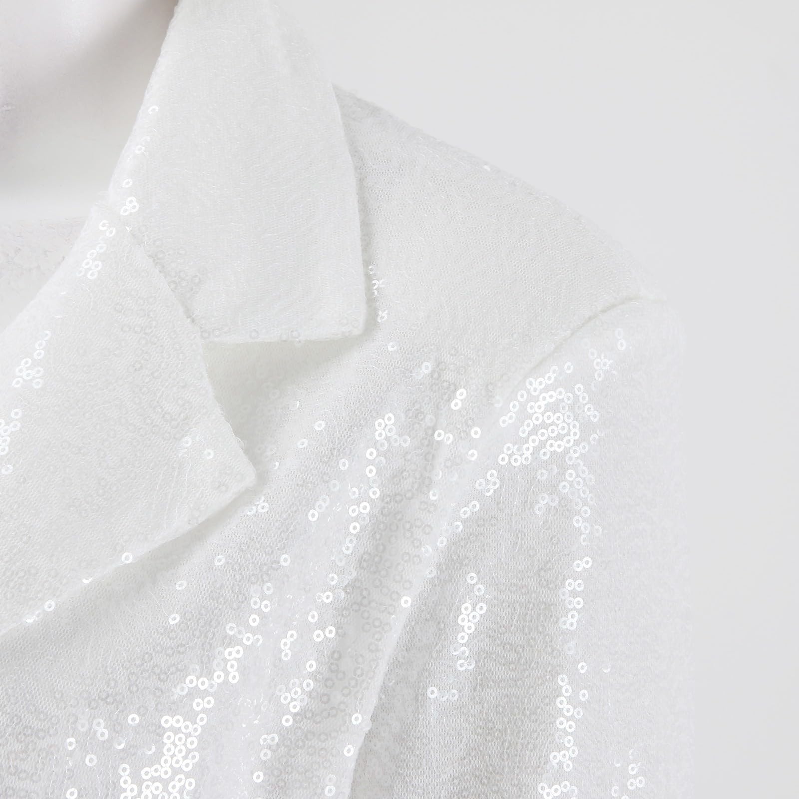 Tailleur con Pantalone da Donna con Paillettes alla Moda, vestibilità Aderente, Blazer Elegante con Completo Pantalone per la Primavera e l’Estate, 2 Pezzi