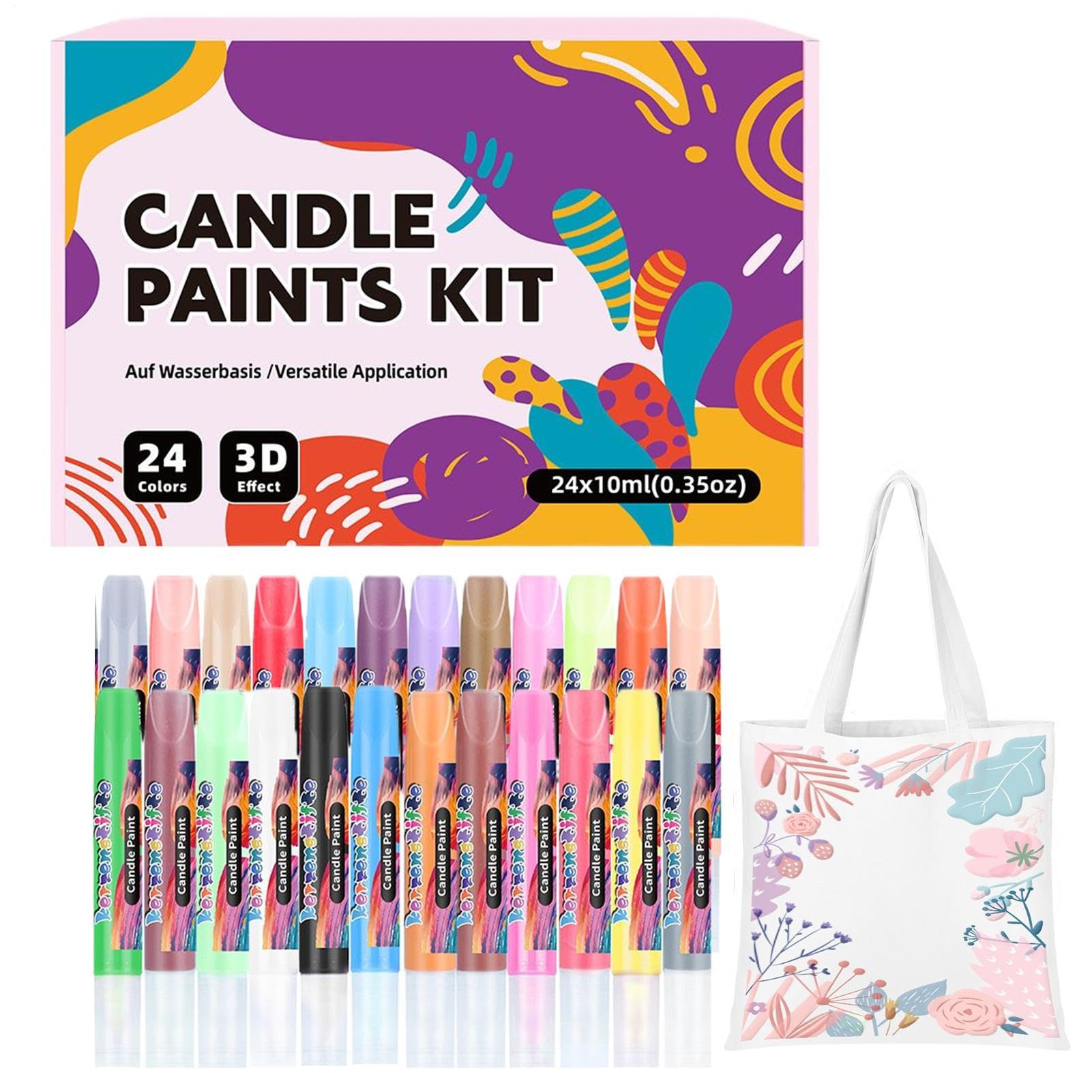 Peinture pour bougies et stylos de customisation pour rénover les vêtements et verres