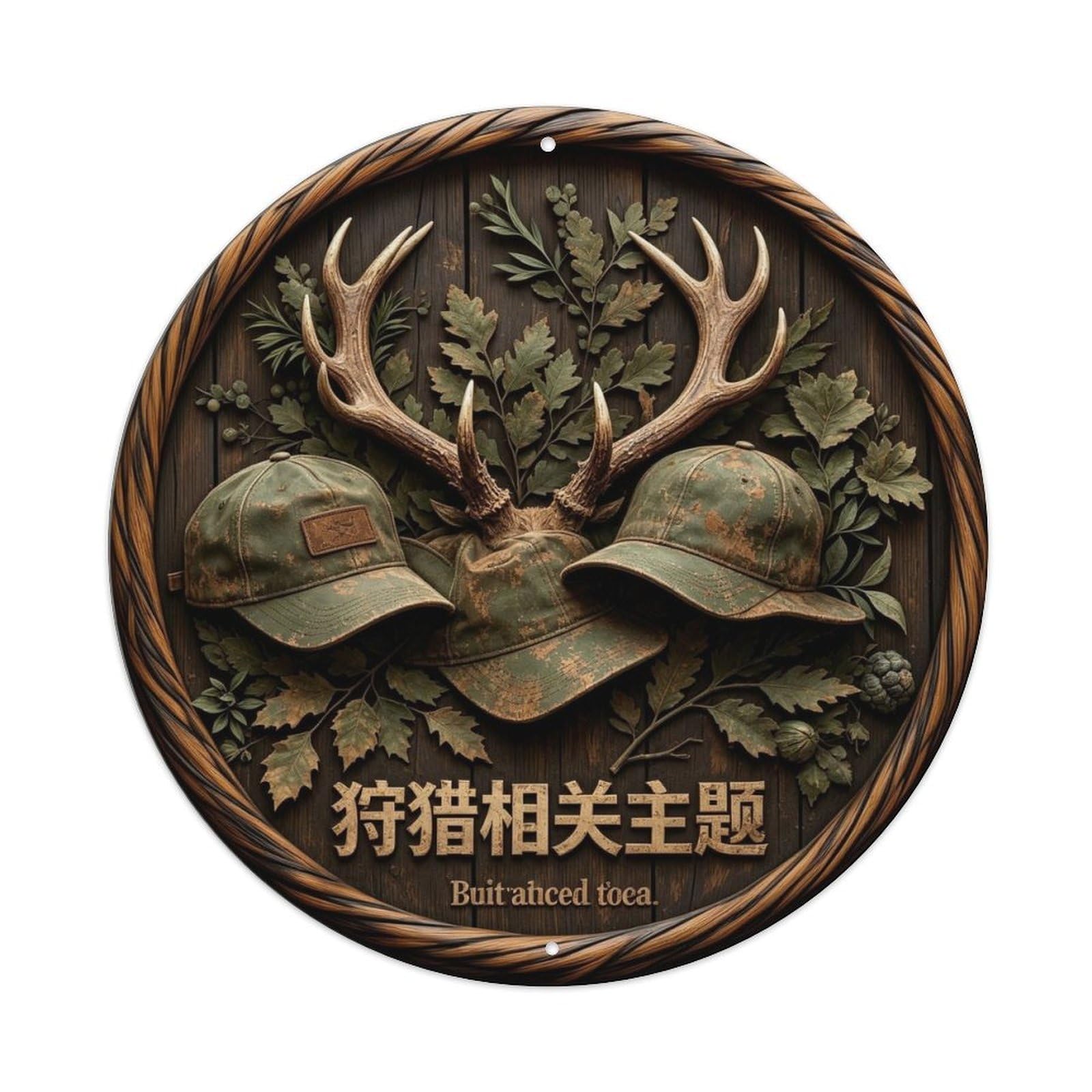 Hunting Season Metal Tin Sign Plaque