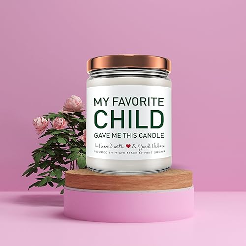 Miniatura 6 de Regalos de velas para mamá para el día de la madre o cumpleaños, Mint Sugar Candle Company Vela de cera de soja de 9 onzas con aroma a flor de