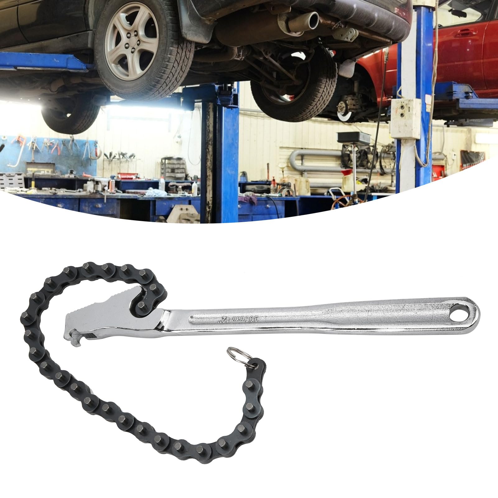 Llave de cadena, tenaza para tubos de cadena de acero, llave de cadena para plomería, llave de cadena para tubos de cadena de acero, llave de cadena para reparación de tuberías, llave de agarre par