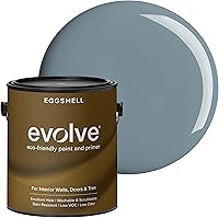Vista 99 de EVOLVE Pintura e imprimación para interiores, cáscara de huevo (blanco alabastro), 1 galón, cobertura de una capa, excelente oculto, bajo contenido
