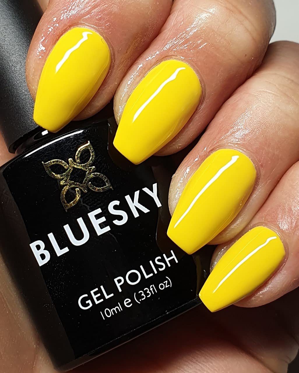Bluesky Gel Nail Polish, Lemon Yellow CS12, Long Lasting, Chip Resistant, 10 ml (Requires Drying Under UV LED Lamp) — view 99