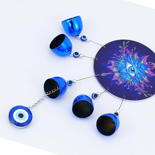 Miniatura 4 de BWINKA Campanillas de viento únicas para decoración colgante de hogar de jardín al aire libre (EYE-SZE98)