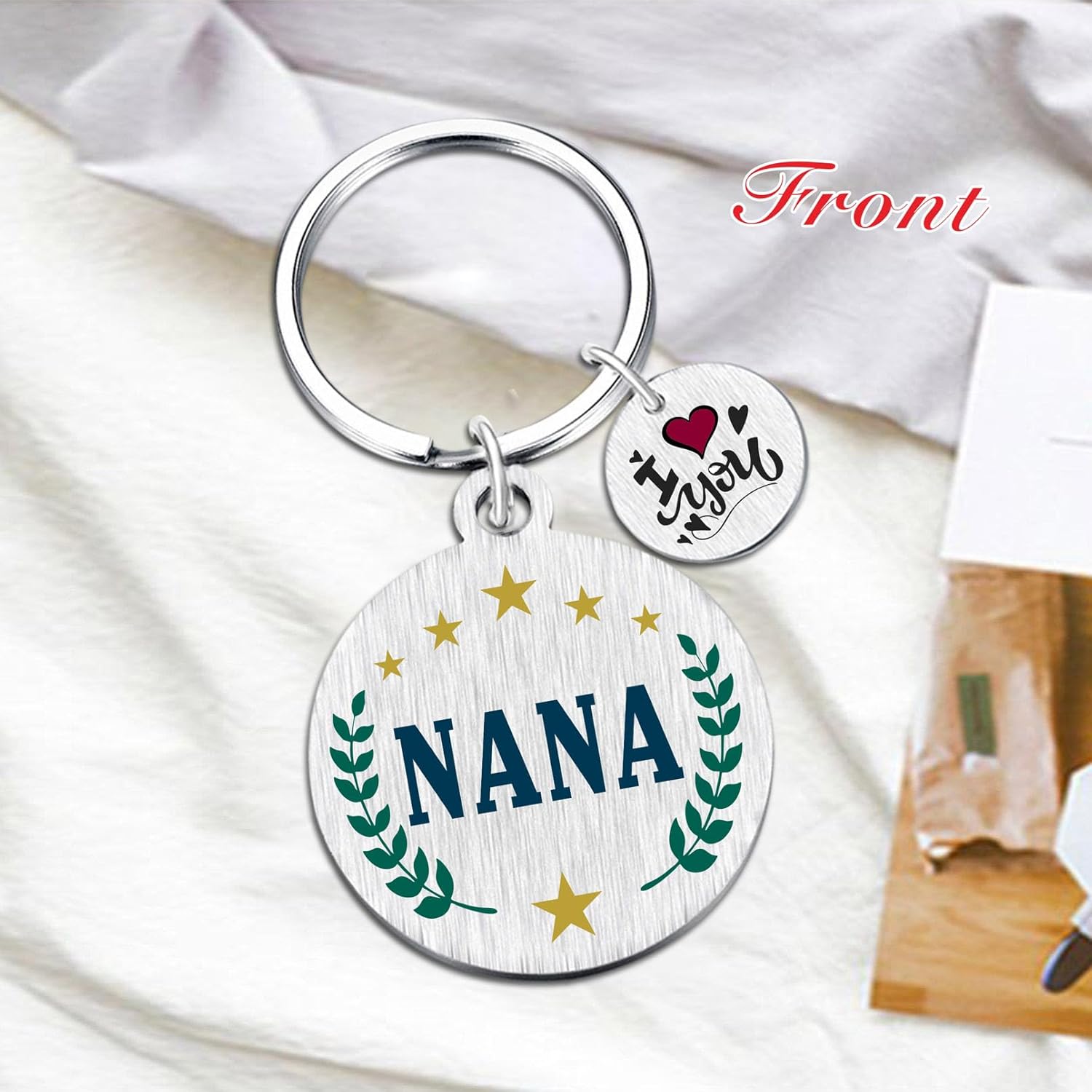 Yobent Nana Gifts for Women, Unique I Love You Nana Birthday Keychain from Grandkids, Appreciation Gift Ideas - Image 4