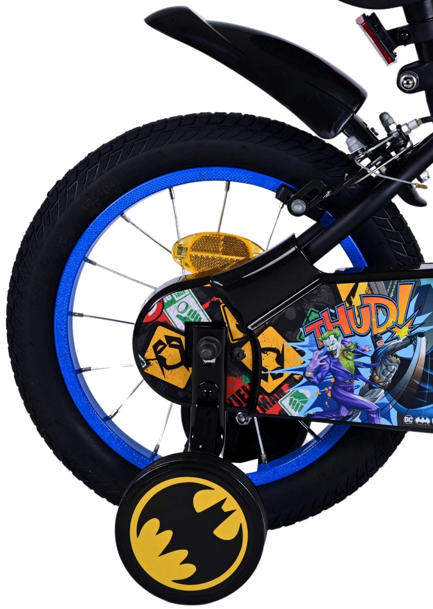 Volare Batman 14 pollici bicicletta per bambini nera - sicurezza, comfort e divertimento per ogni bambino!
